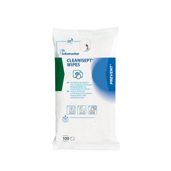 CLEANISEPT® WIPES 100 Tücher (Nachfüllpack)