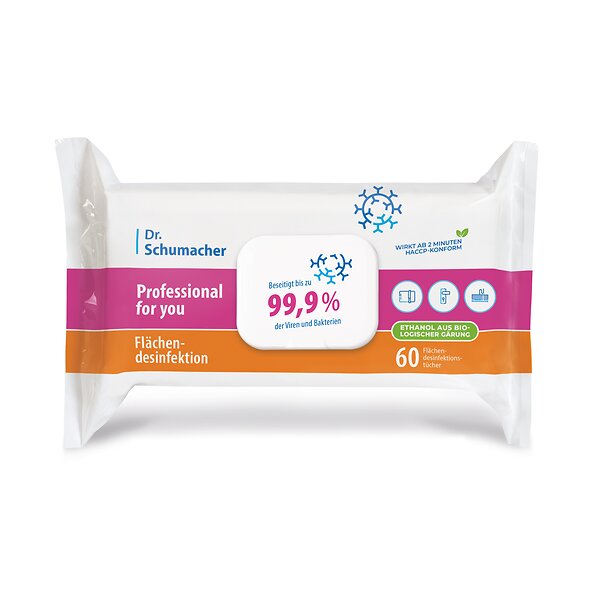 Professional for you Händedesinfektion Wipes 60 Tücher (Packung)