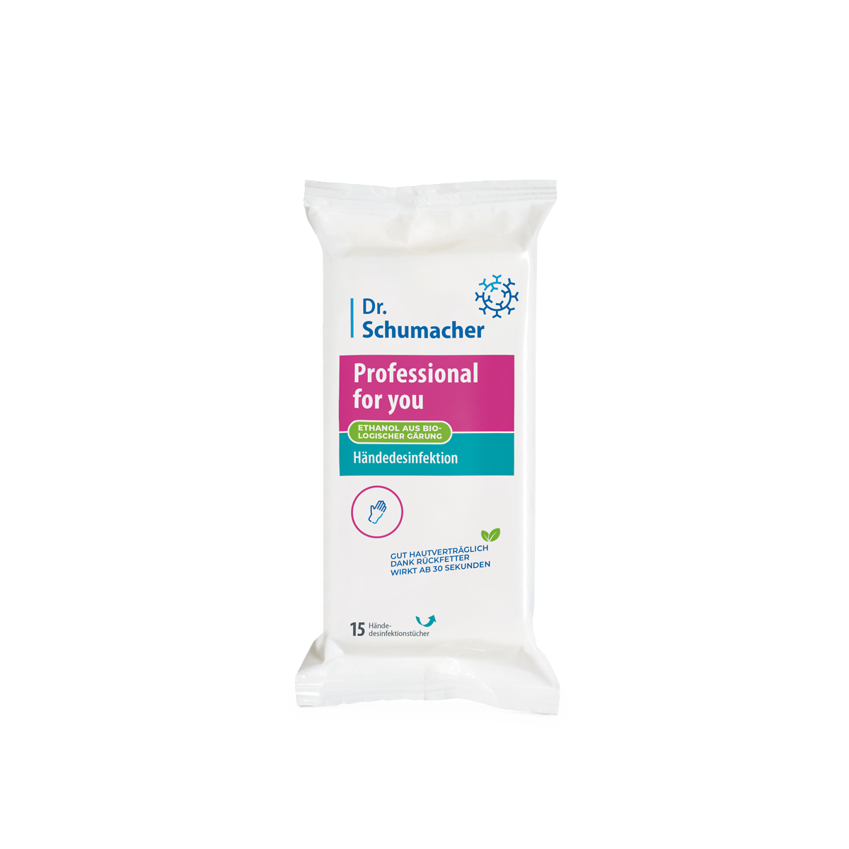 Professional for you Händedesinfektion Wipes 15 Tücher (Packung)