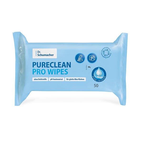 PURECLEAN PRO WIPES 50 Tücher (Packung)