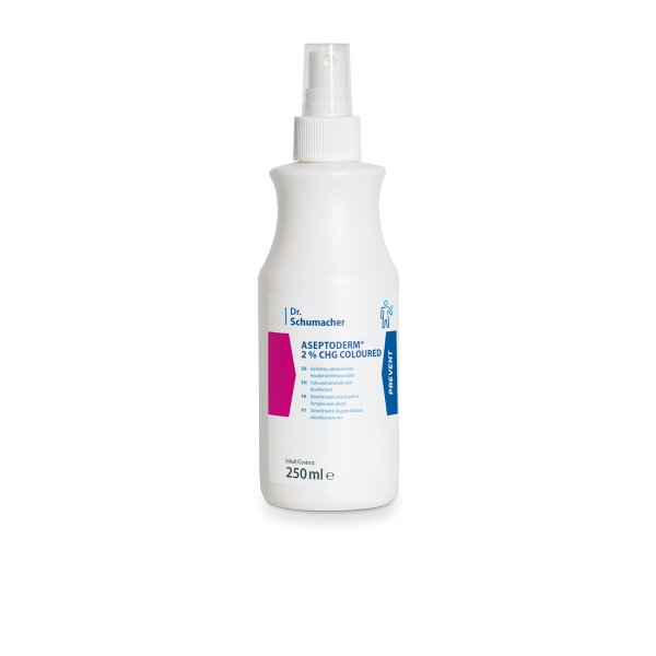 ASEPTODERM 2 % CHG COLOURED